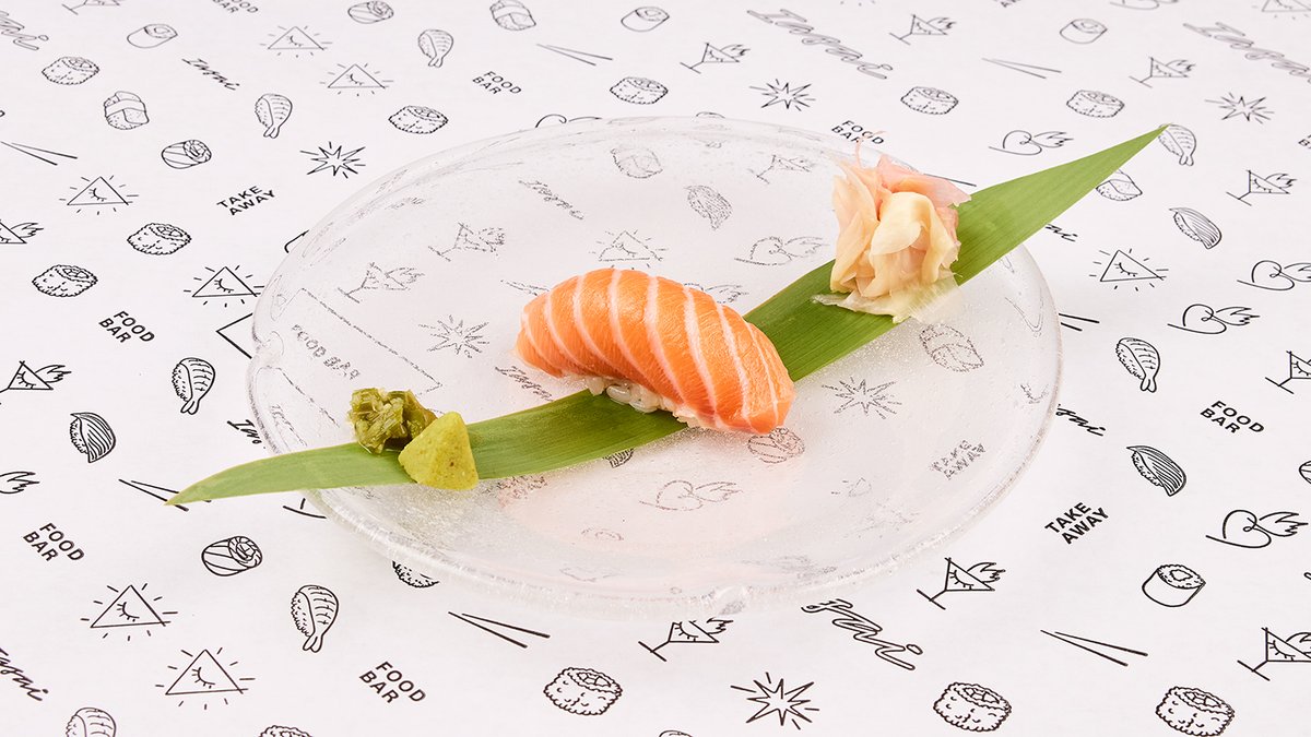 Divoký losos nigiri